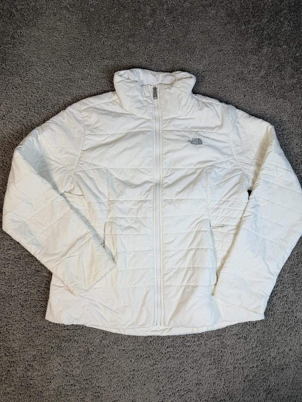 The North Face Jacket Womens XL Gardenia White Puffer Insulated Pockets Coat
